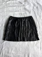 "GRACE CONTINENTAL" Leather Skirt