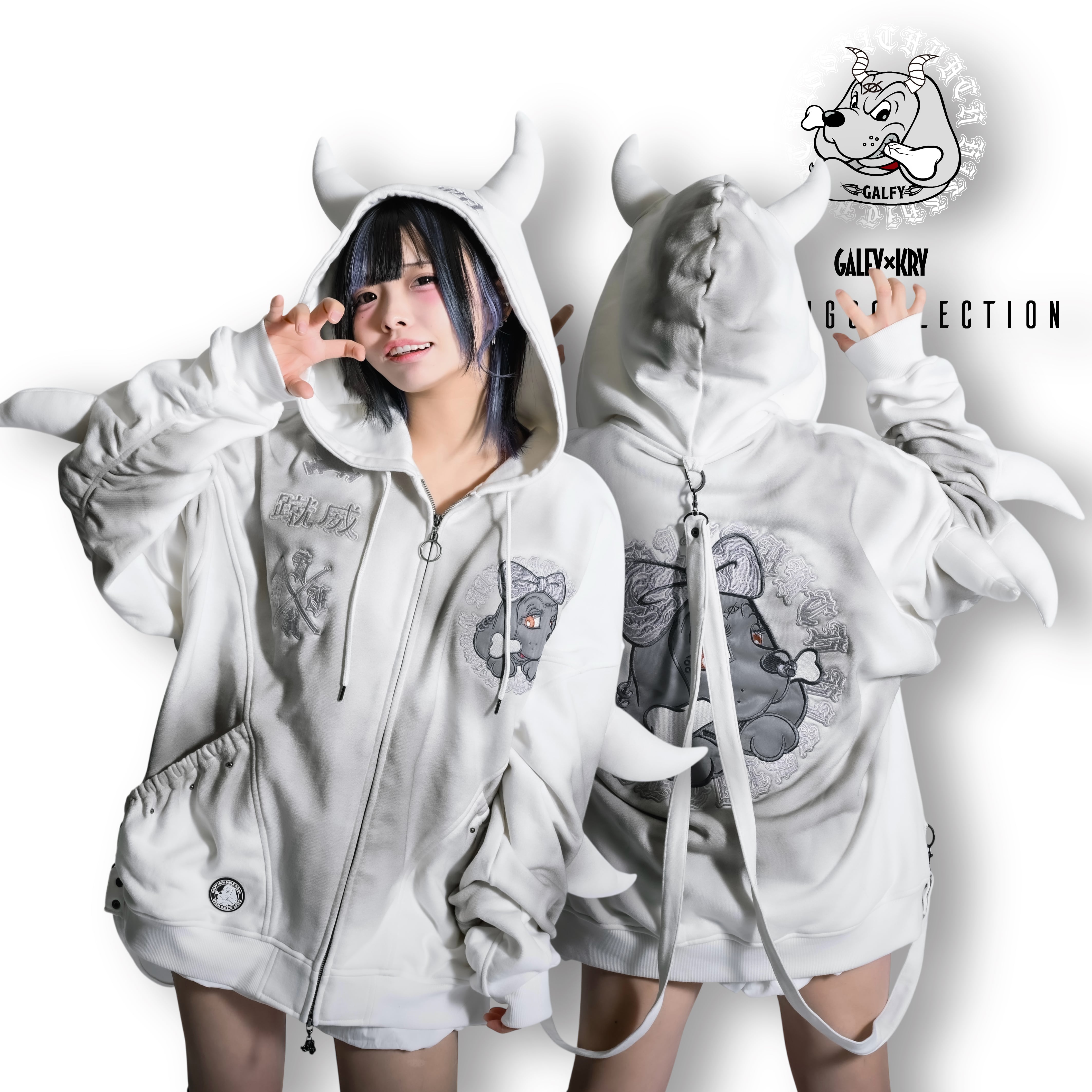 『Kyururin Fairy Tales』きゅるパーカー新品未開封 XL イルガルフィームラ染めZIPパーカー」 | KRY clothing