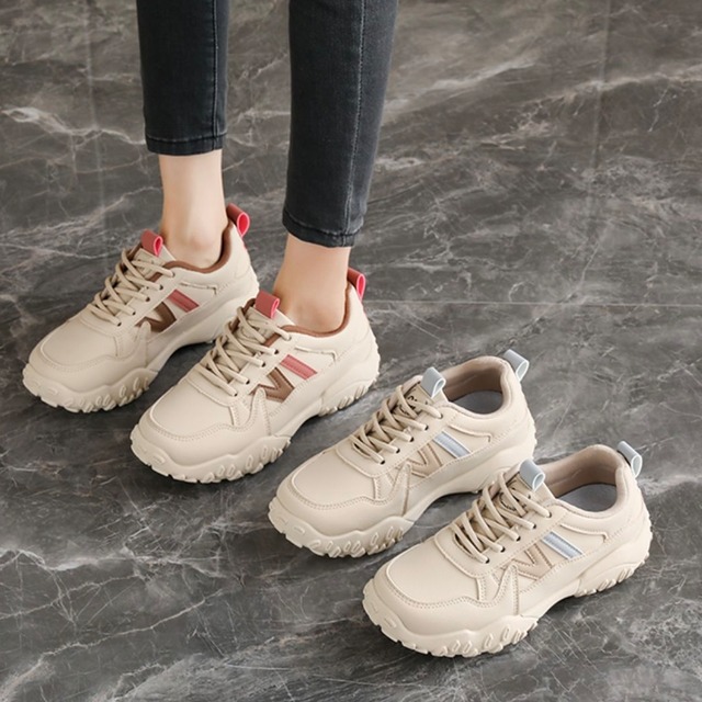 バイカラーラインスニーカー C00715