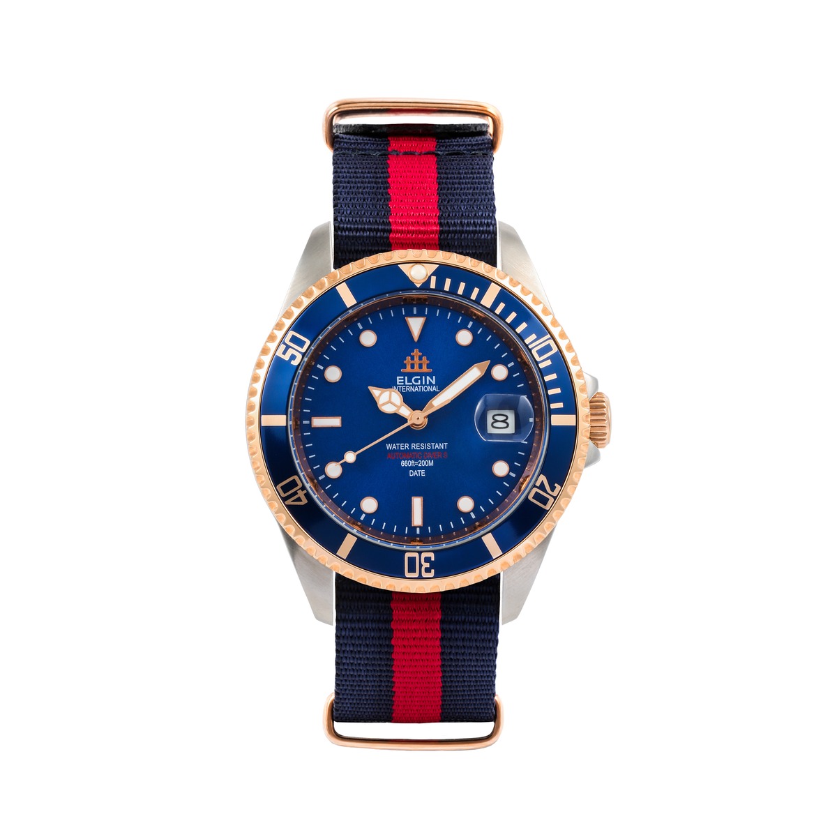 ELGIN 高品質でタフな自動巻き腕時計｜FK1405PSBL-NATO-NR-R | 腕時計 
