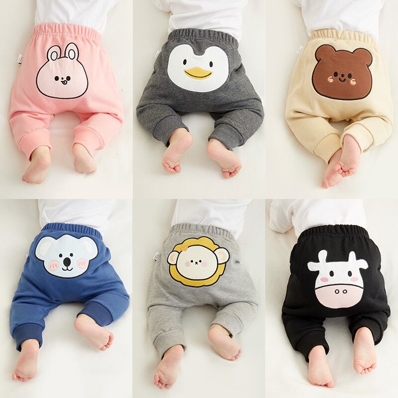 赤ちゃんのお尻パンツ春と秋の男の子ビッグppパンツeignスタイル1-3ヶ月ベビーパンツ新しい秋ハーレムパンツ Duduベイビー93526263101