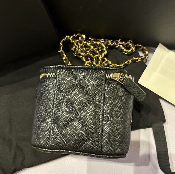 CHANEL シャネル トランプ ミニ バニティ 限定 ブラック キャビア 