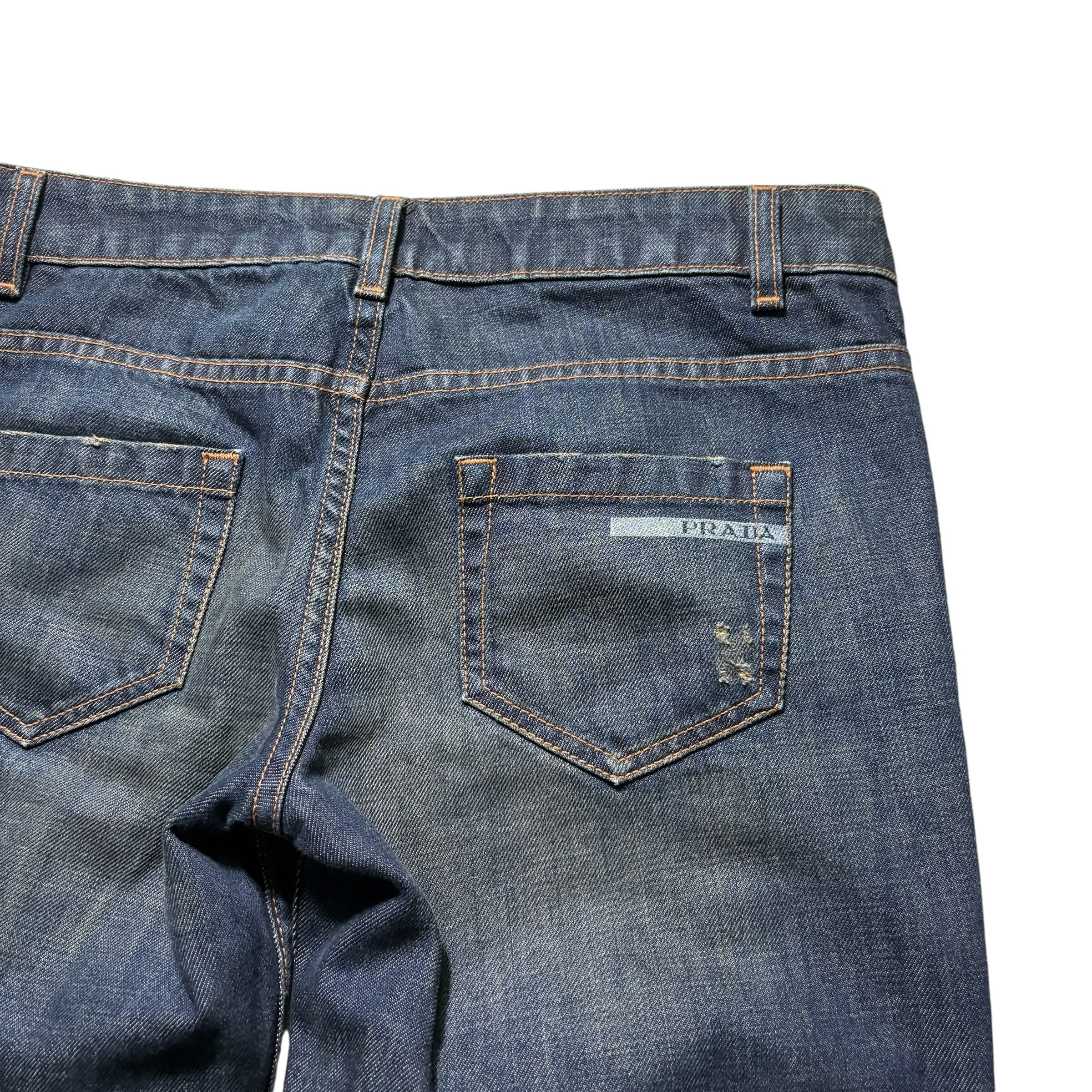 PRADA boots-cut denim pants | NOIR ONLINE