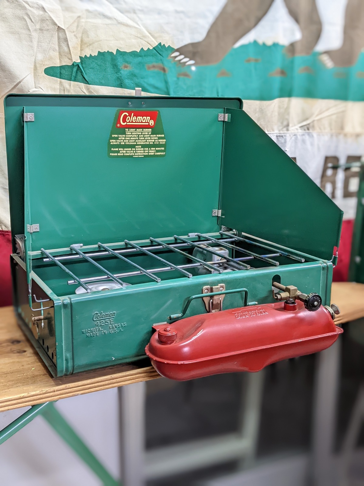 Vintage Coleman 425E 2barner Stove ビンテージ コールマン 425E 