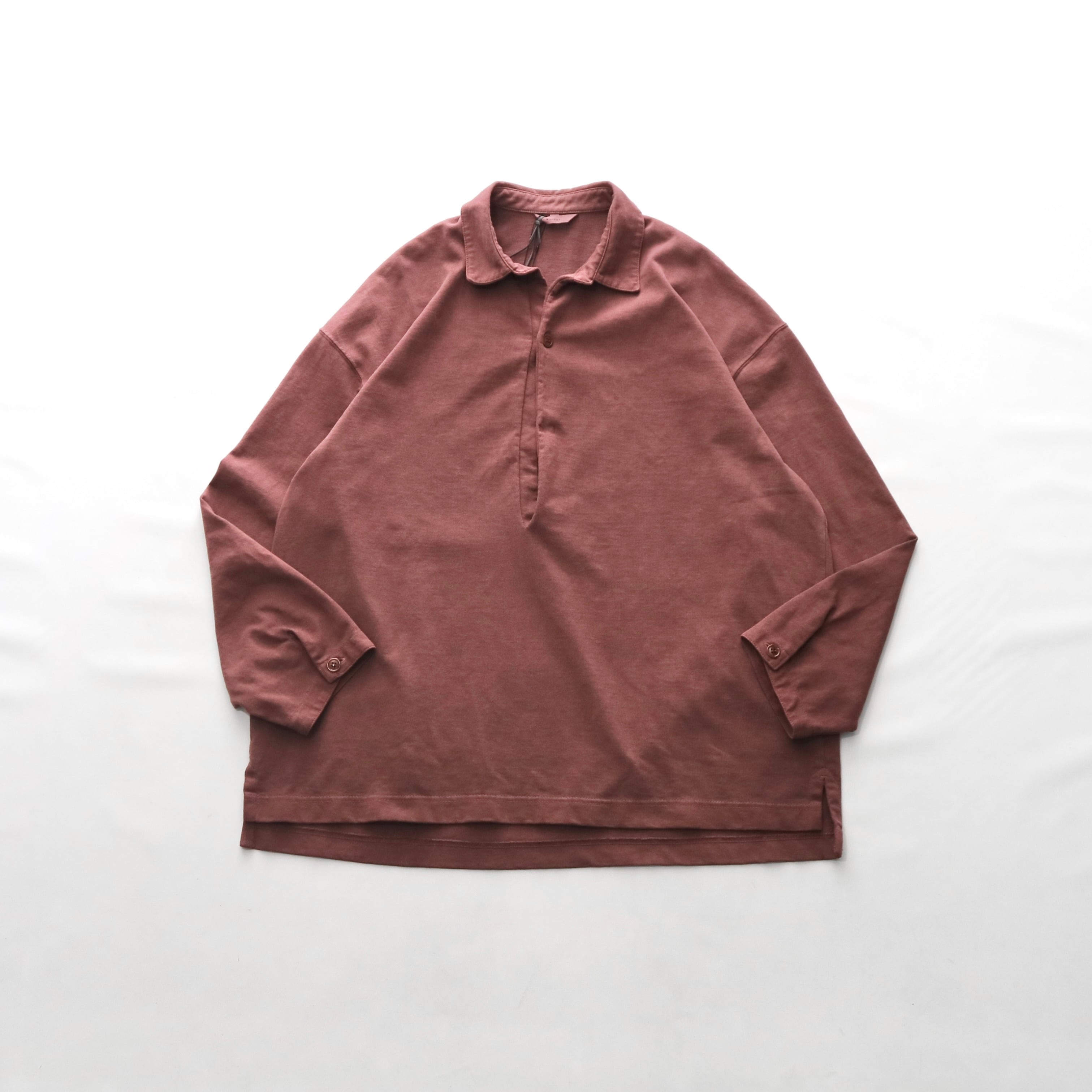 【kontor コントール】PIGMENT DYE DEFORMED POLO SHIRT ピグメントダイディフォルムドポロシャツ KON-CS02253 (2COLORS)