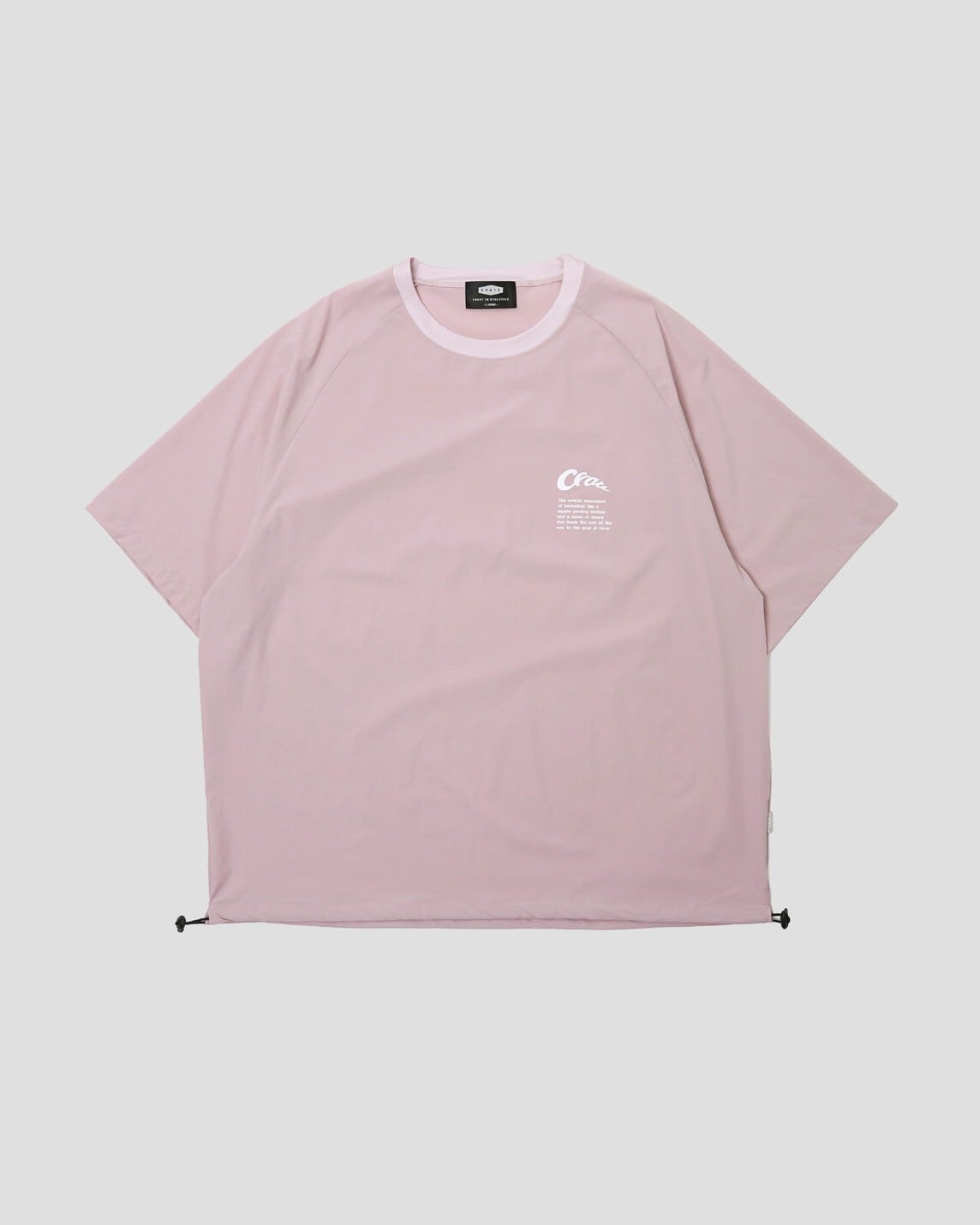 Drawcord Shirt S/S Tee PINK