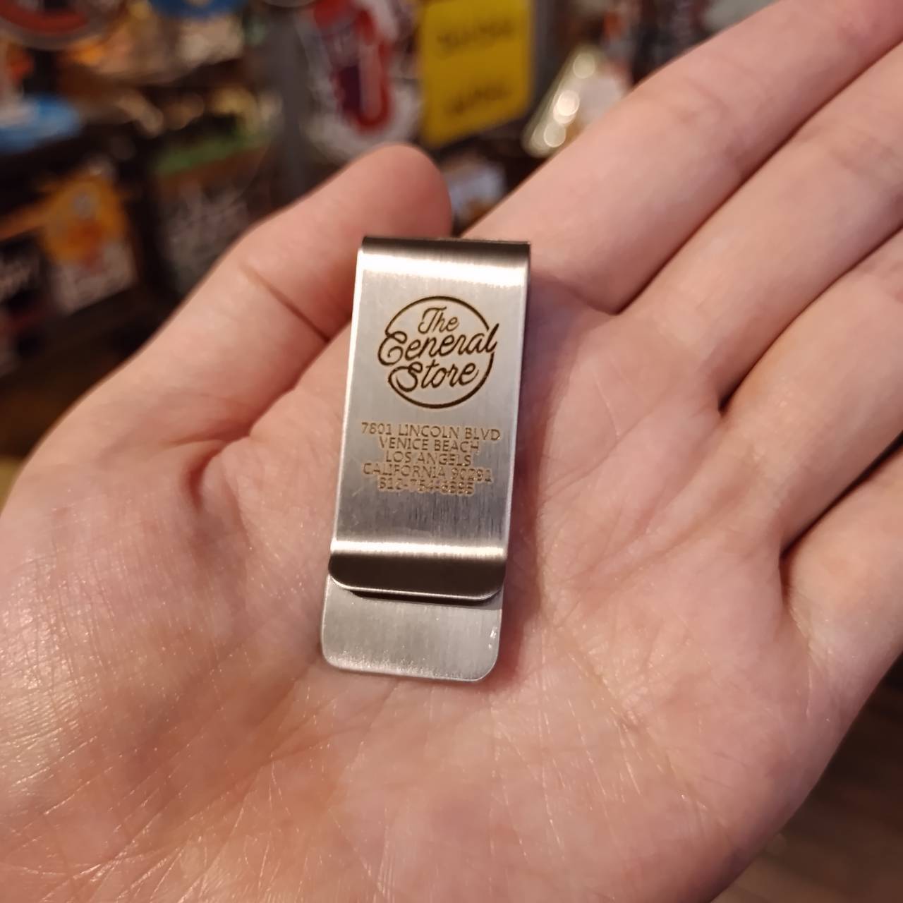 マネークリップ/ステンレス シルバー/トランプ/アメリカン雑貨 USA