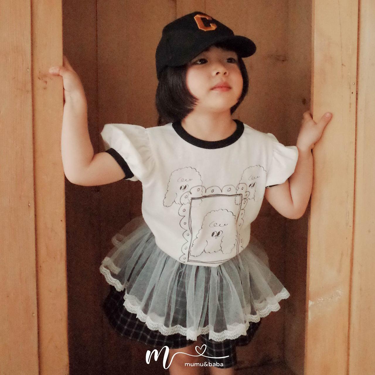 «予約»«mumu&baba»«ジュニアサイズあり» ミミトップス 2colors