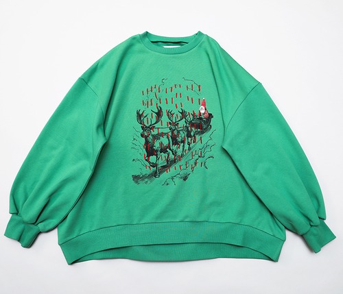 Holy night pullover      adult M   /   Forest green