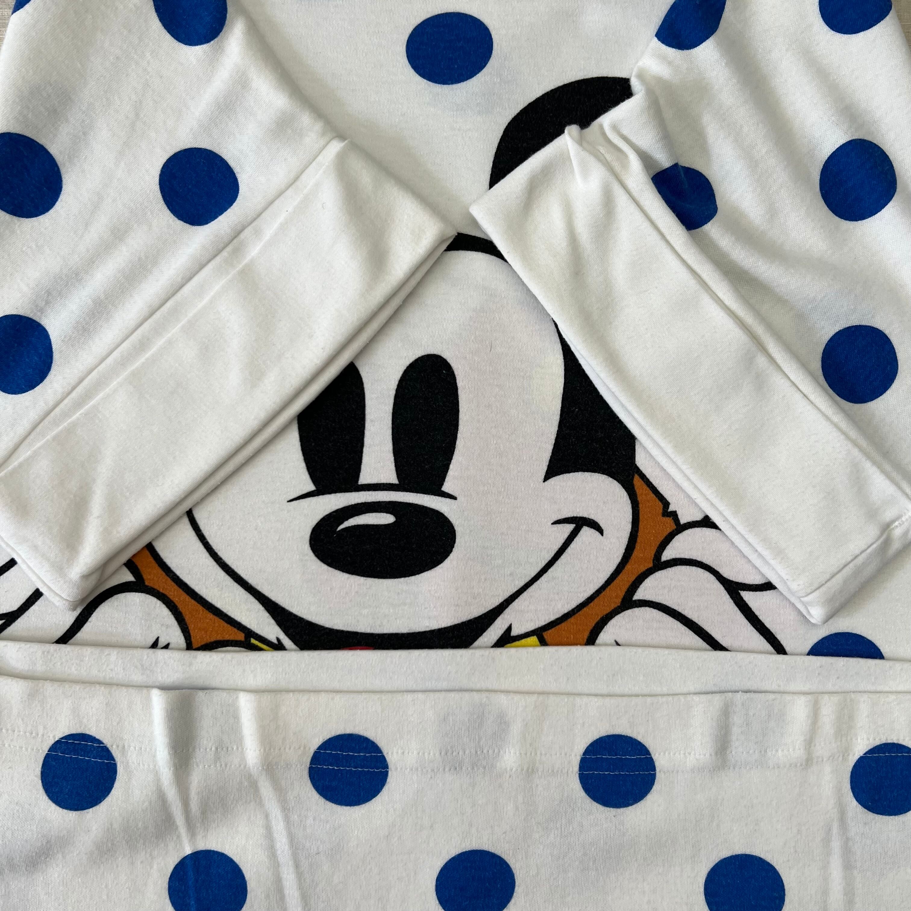 tシャツ 80's 90s  Disney  ディズニー　 ミッキー 両面