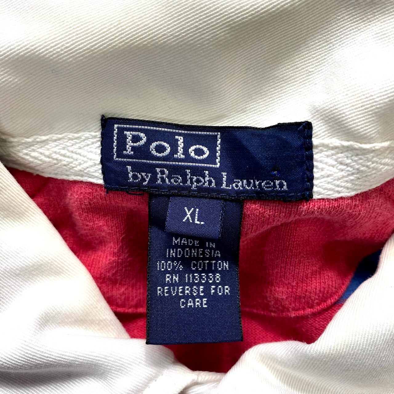 ポロバイラルフローレン ボーダー 長袖 ラガーシャツ キッズXL エルボ