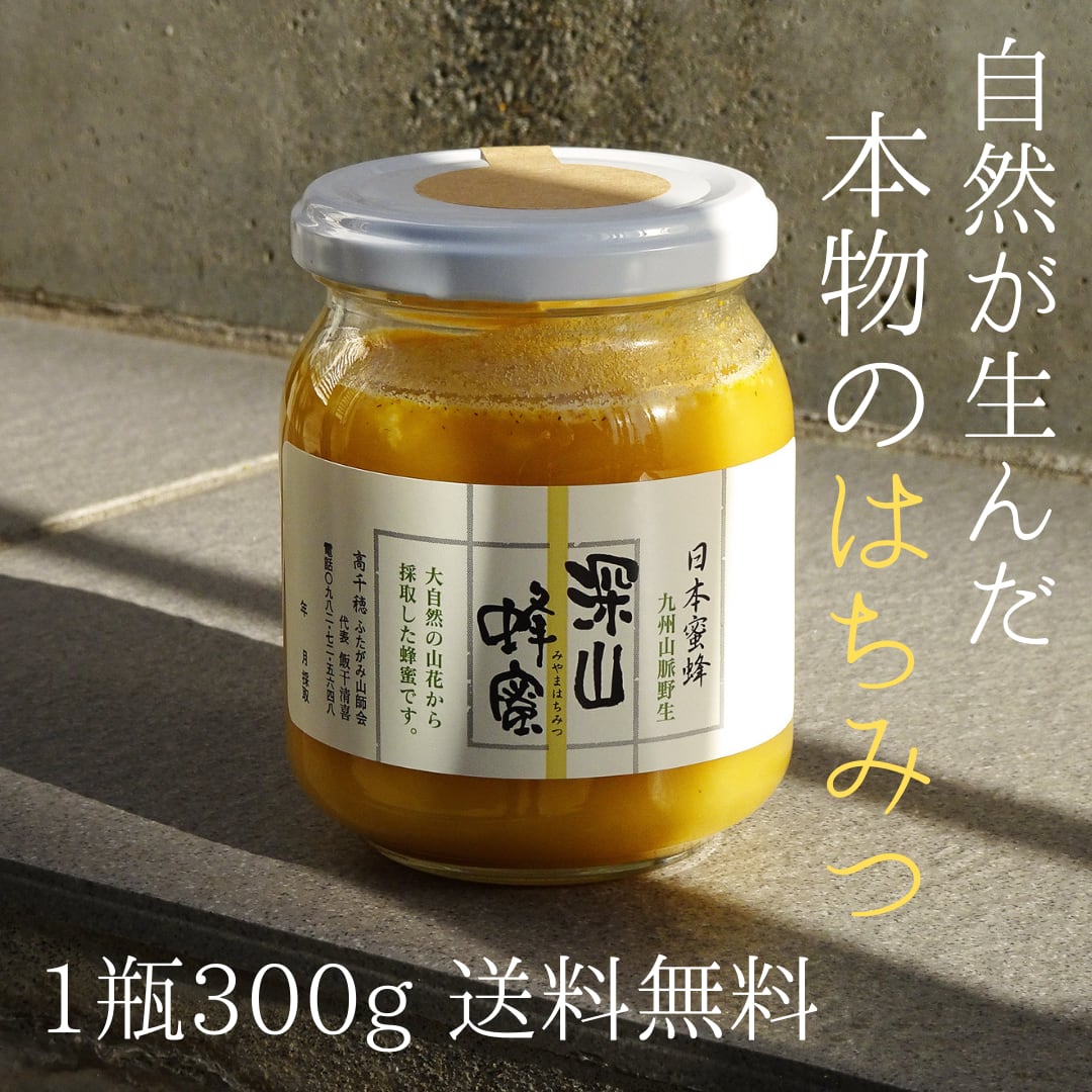 日本ミツバチ 国産天然はちみつ100% 600g(300g✕2瓶)