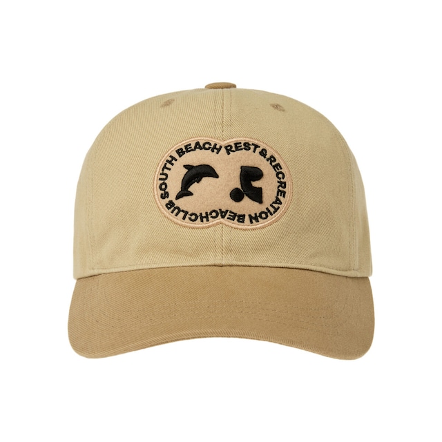 [rest & recreation] RR NEW LOGO PATCH BALL CAP - BEIGE 正規韓国ブランド 韓国ファッション 韓国代行 rest recreation レストアンドレクリエーション restrecreation