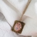 PEKI!RARIGON  ピンクの卵 necklace＆brooch