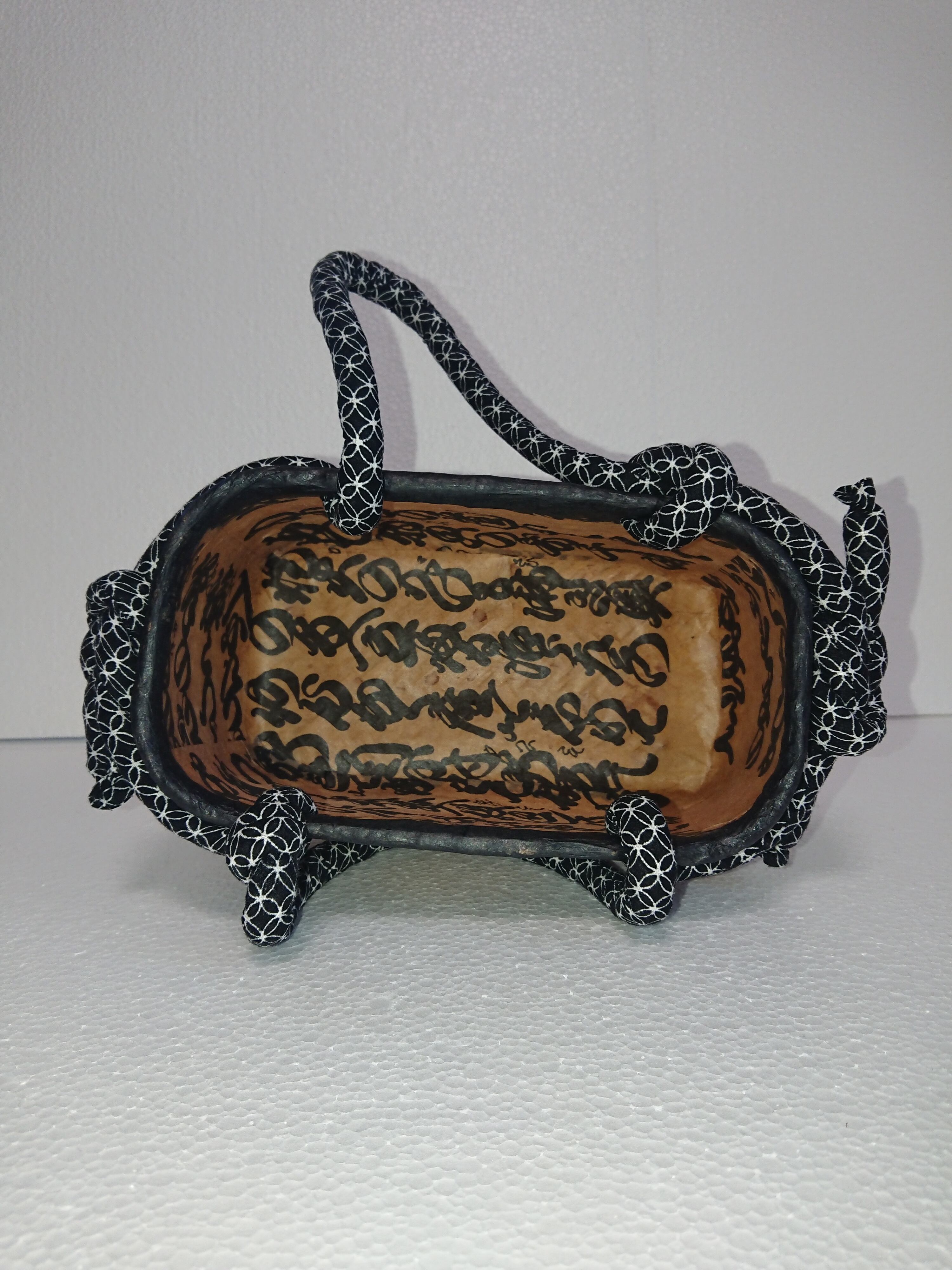 一閑張り(一貫張り)かごバッグNo.18 | アトリエかぐや