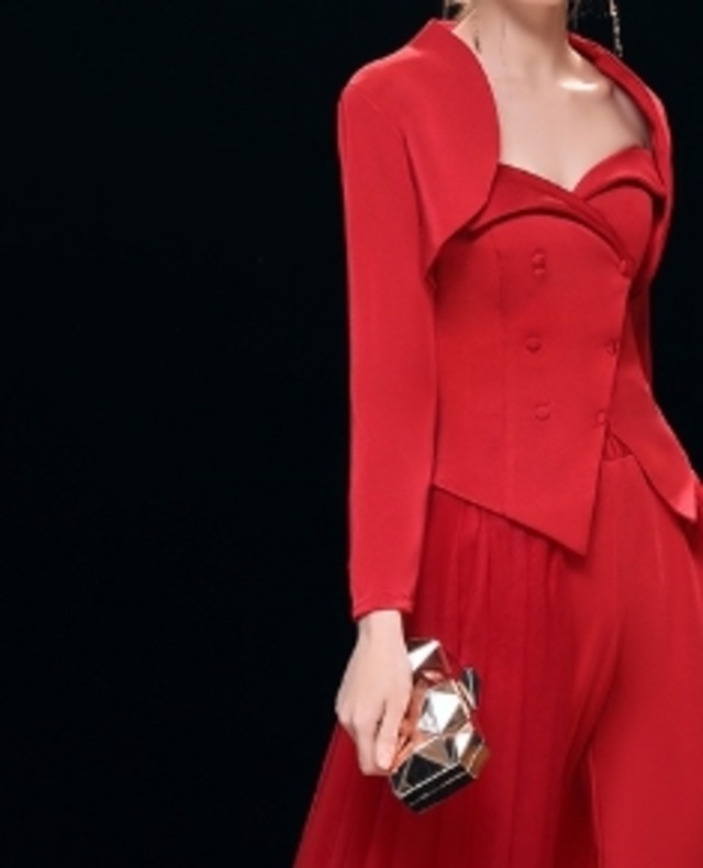 レッド レース オフショルダー タイトドレス かまわ 