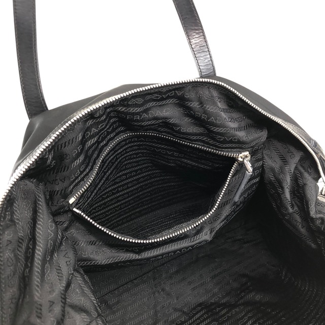 PRADA プラダ トートバッグ ブラック トライアングルロゴ ナイロン パドロック vintage ヴィンテージ オールド cfbs7r
