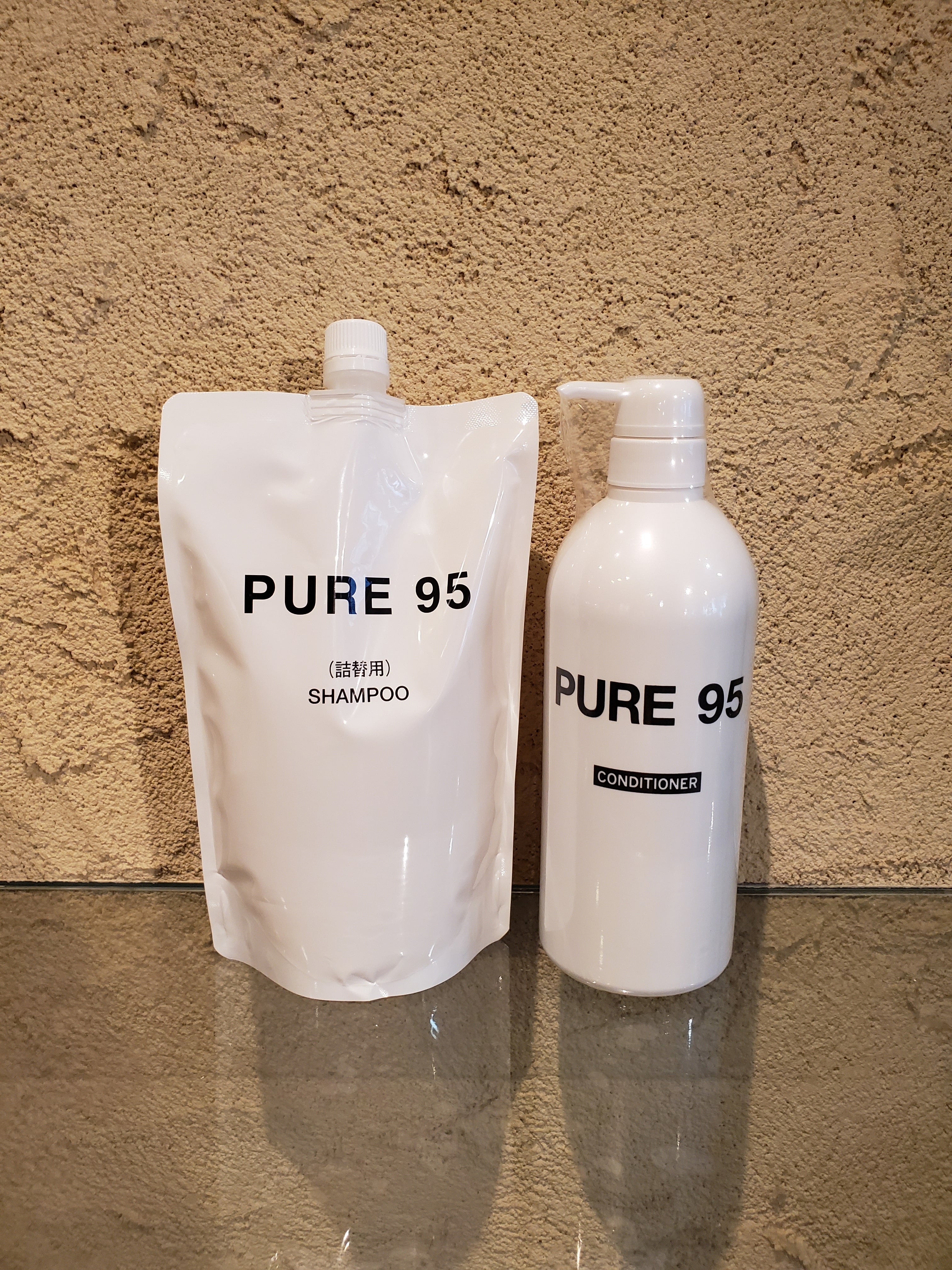 PURE95シャンプー700ml×1本(詰め替えタイプ)+コンディショナー800ml×1 ...