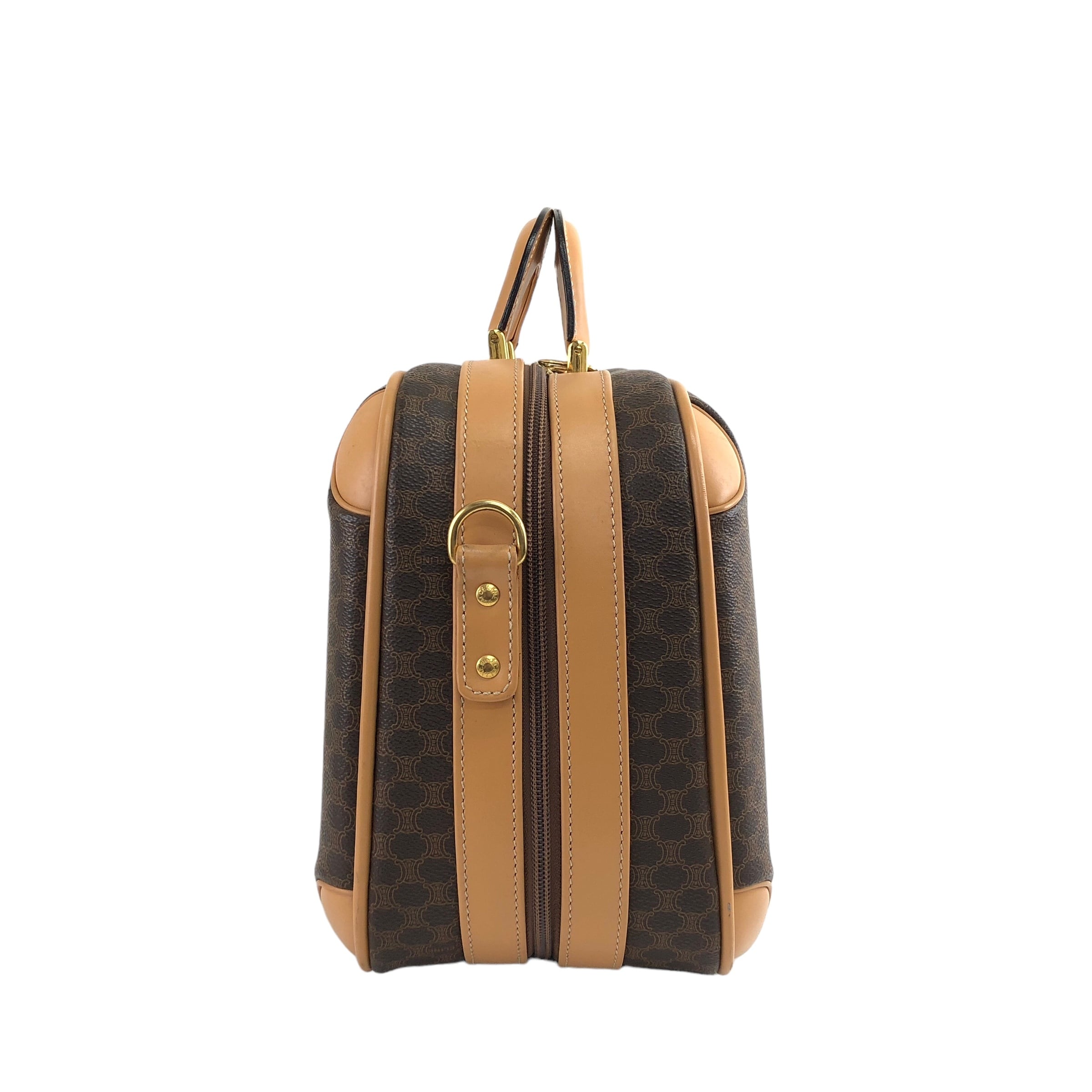 CELINE セリーヌ マカダム レザー 2WAY ミニトランク CELINE セリーヌ マカダム レザー 2WAY ミニトランク