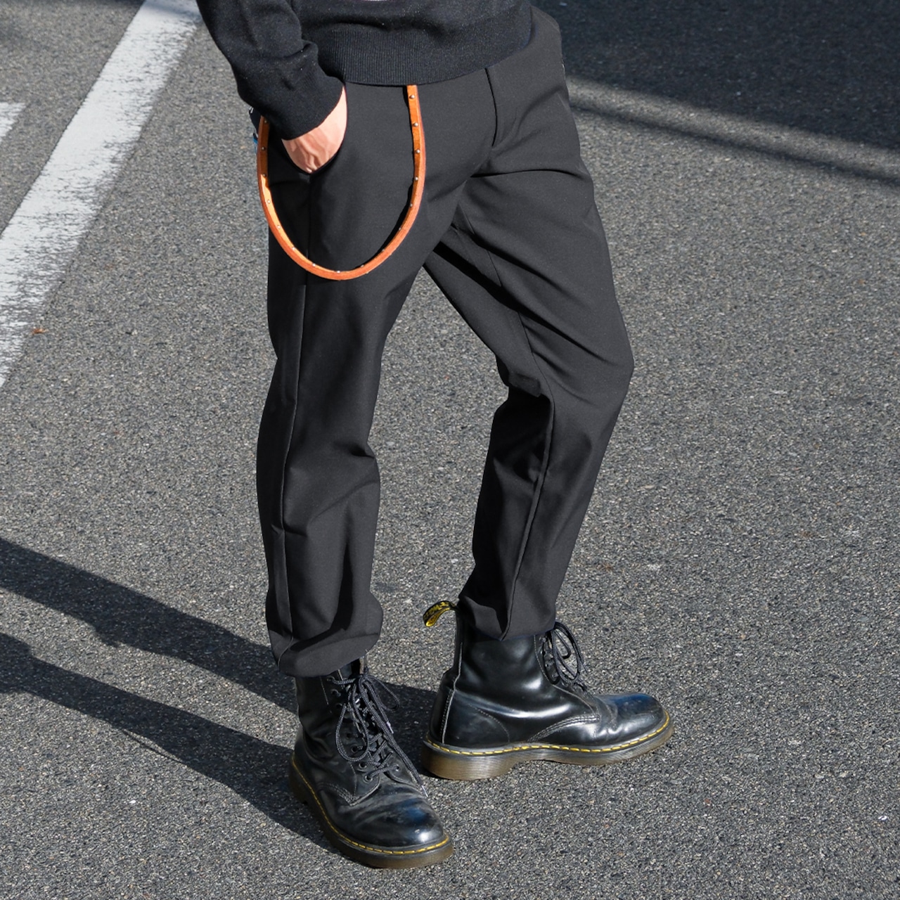 日本製撥水加工刺繍パンツ