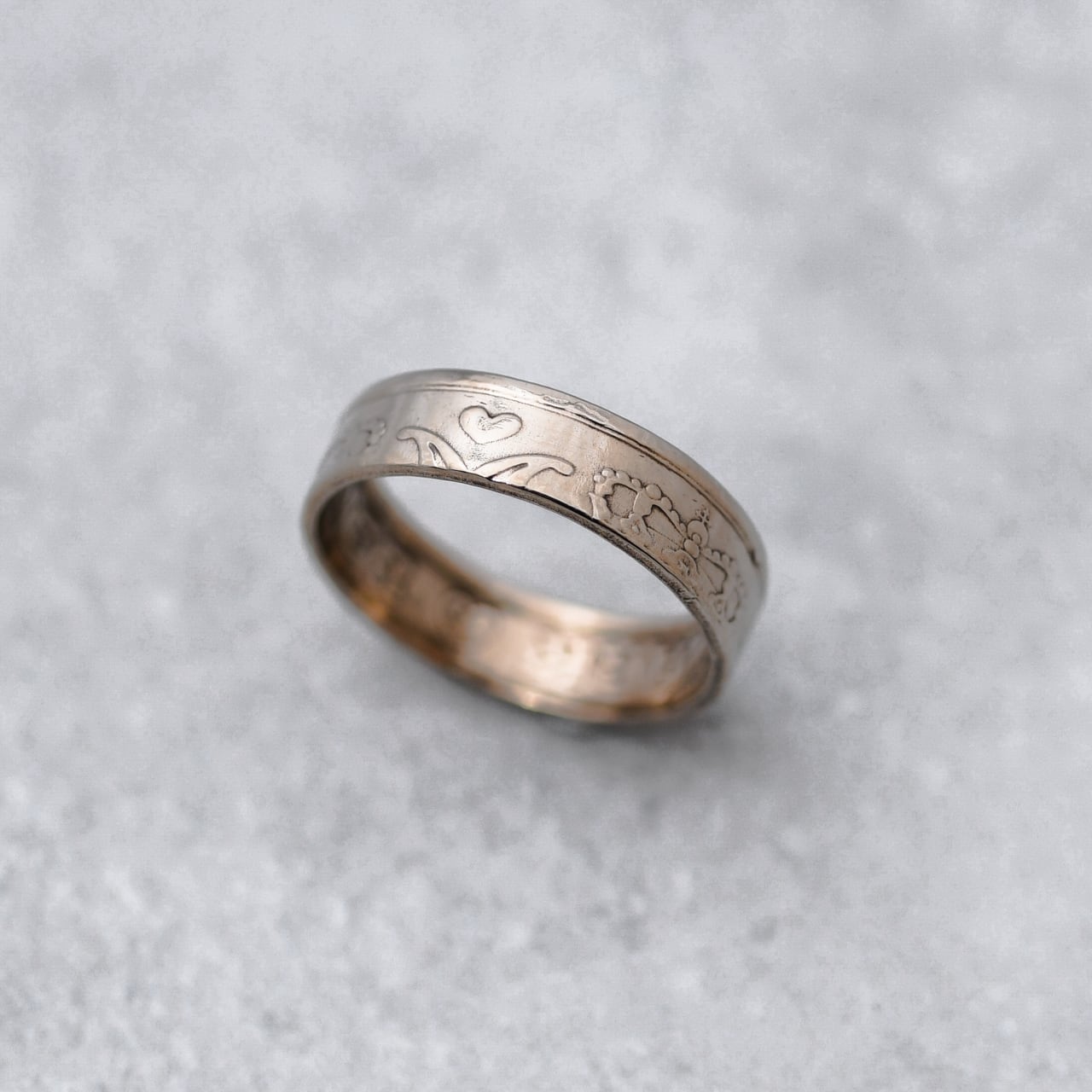 デンマーク 1クローネ コインリング｜DENMARK 1KRONE COINRING