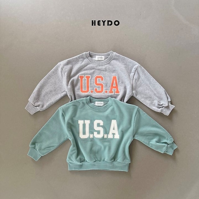 【取寄】heydo|usa sweatshirt|USAスウェット|S-JL|kids&jr|26 autumn