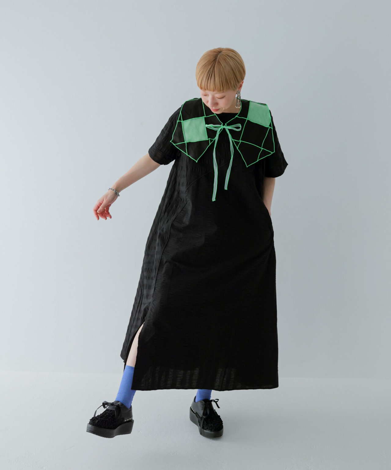 【unica】調スリットスリーブワンピース