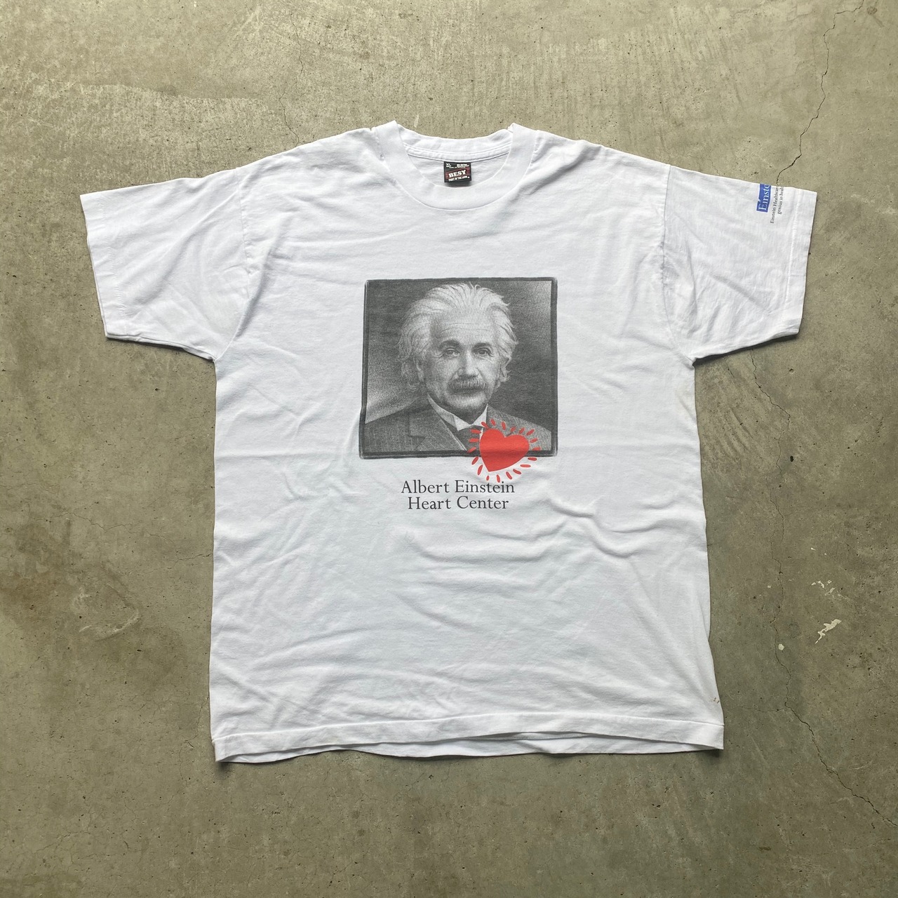 ALBERT EINSTEIN Heart Center アルベルトアインシュタイン プリントT 