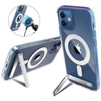 【iphone15対応】 おしゃれ シンプル 透明 ワイヤレス充電 合金 キックスタンド付 マグネット ラクラク 閲覧 iphone ケース 【追跡機能付き】