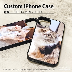 写真でオーダーメイド・オリジナルiPhone13 / 13 Pro / 13 mini ケース(カバー)/カスタムオーダー/ソフト・ハードハイブリッドiPhoneケース/写真プリント/指紋防止