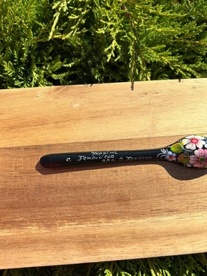ペトリキフカ塗り　木製スプーン（ホメンコ作) 16cm