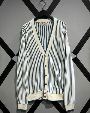 【X VINTAGE】70’s Stripe Pattern Vintage Acryl Knit Cardigan