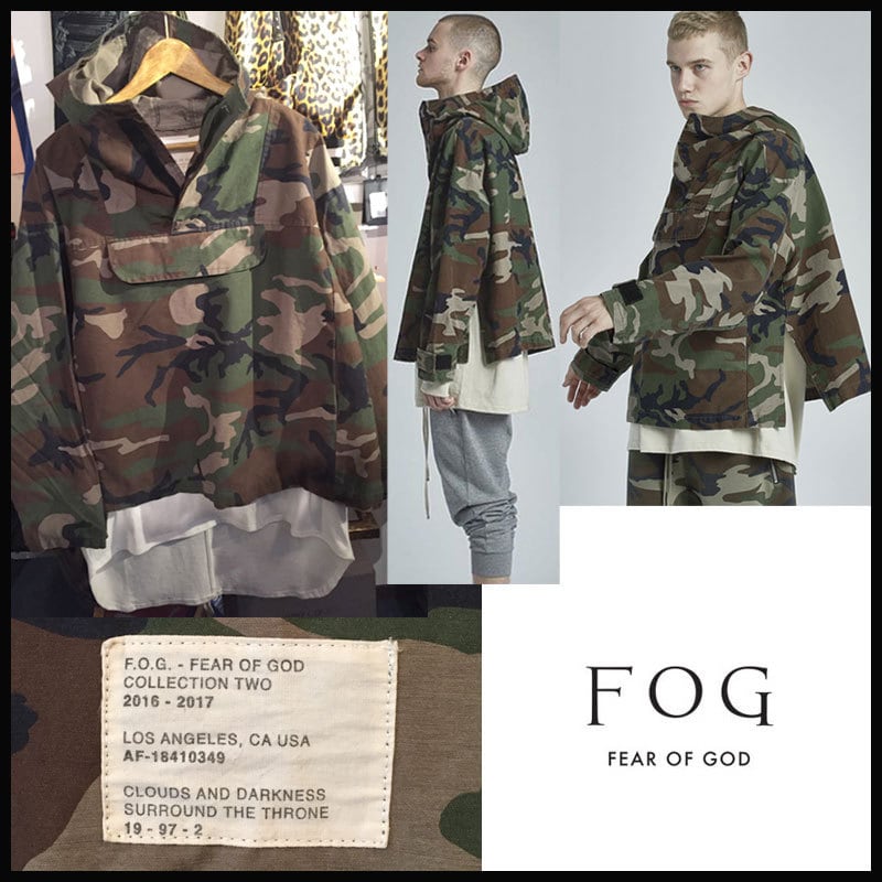 fear of god アノラック　camo