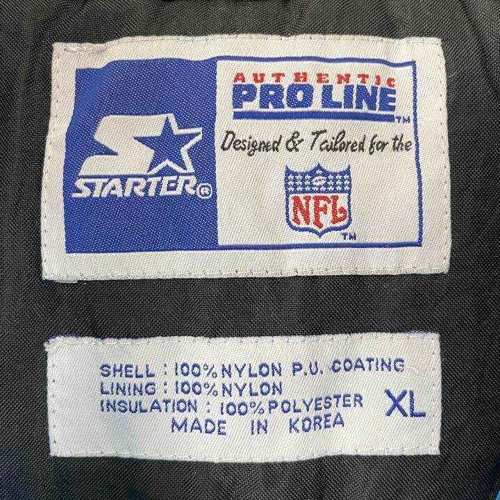 NFL スターター PANTHERS パンサーズ 刺繍ロゴ ナイロンジャケット