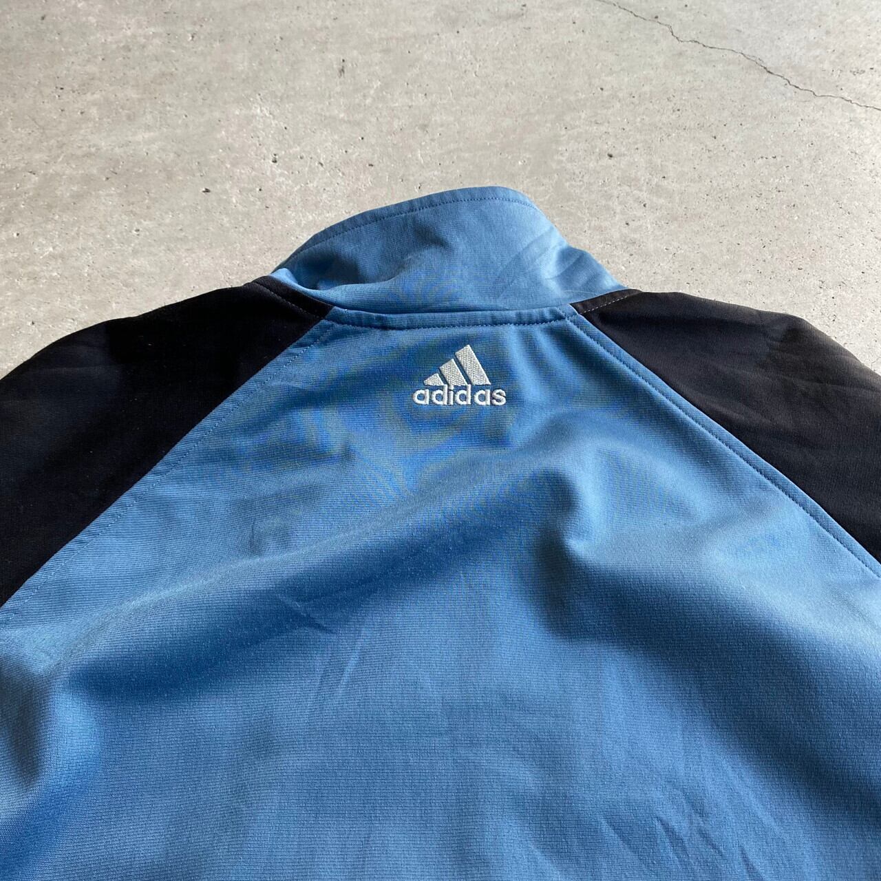 00年代 adidas アディダス ワンポイントロゴ 刺繍 ライン トラック
