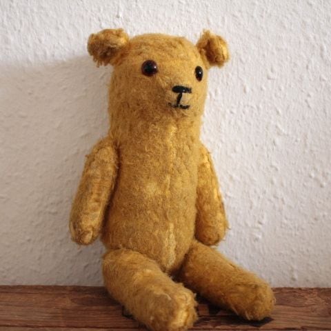 アンティーク♡テディベア 約30cmテディベア 30cm リボン ヴィンテージ