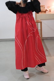 Marimekko tomato red white cami dress