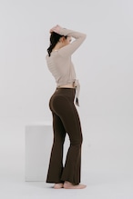 《裏起毛》Refined fleece Flare Leggings【3 colors】