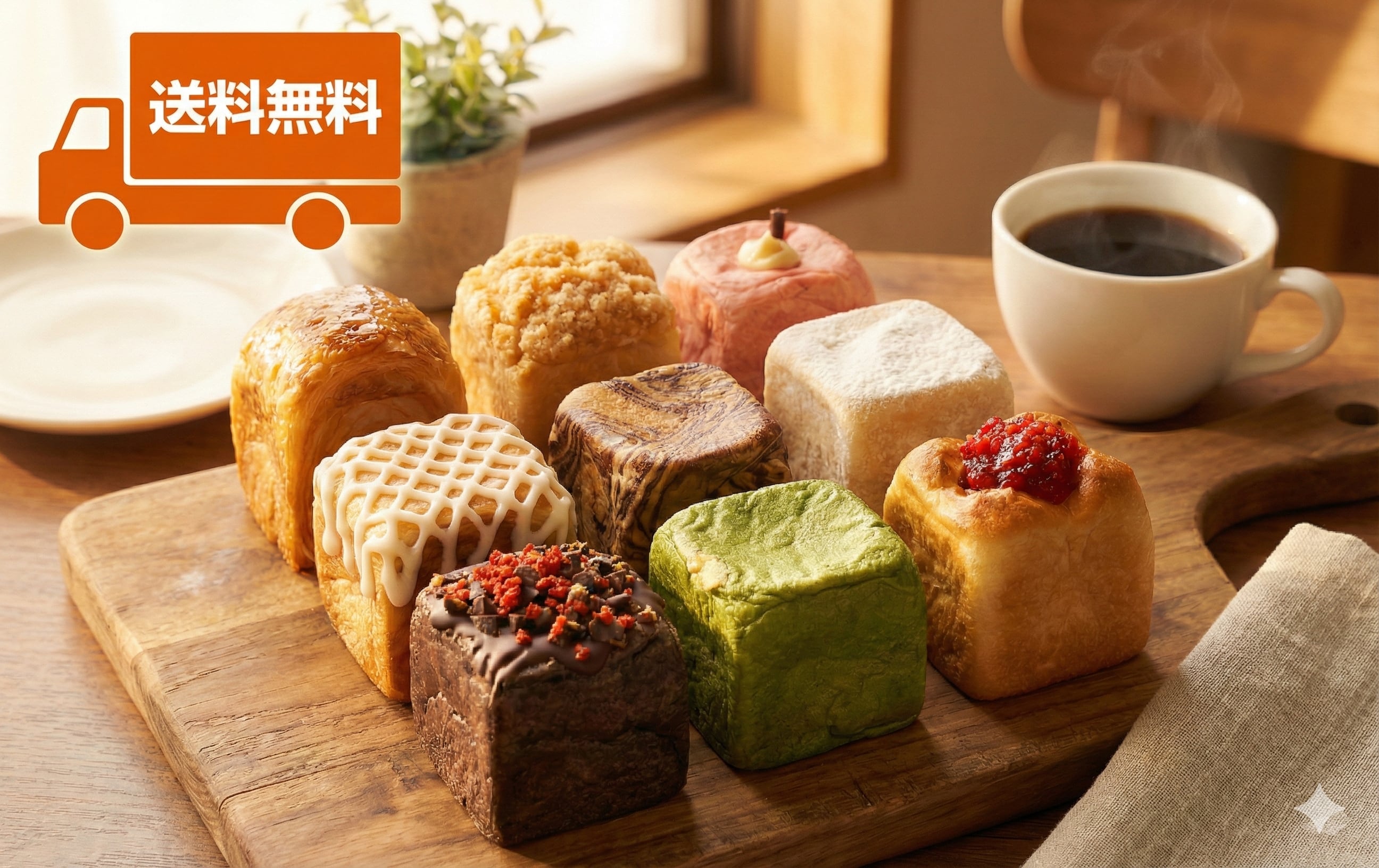送料無料】スイーツなキューブパンおすすめ9種セット（9種9個
