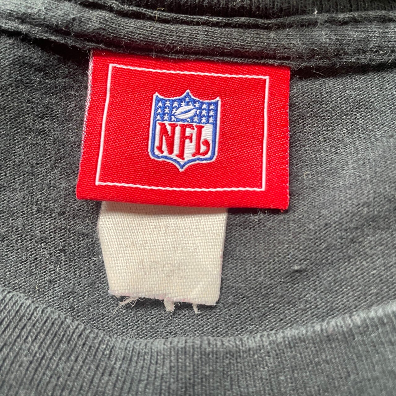 NFL オークランド・レイダース チームロゴ 刺繍 Tシャツ メンズL 古着 