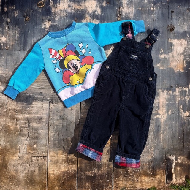 【KIDS】OshKosh corduroy overall size:3T 3歳前後