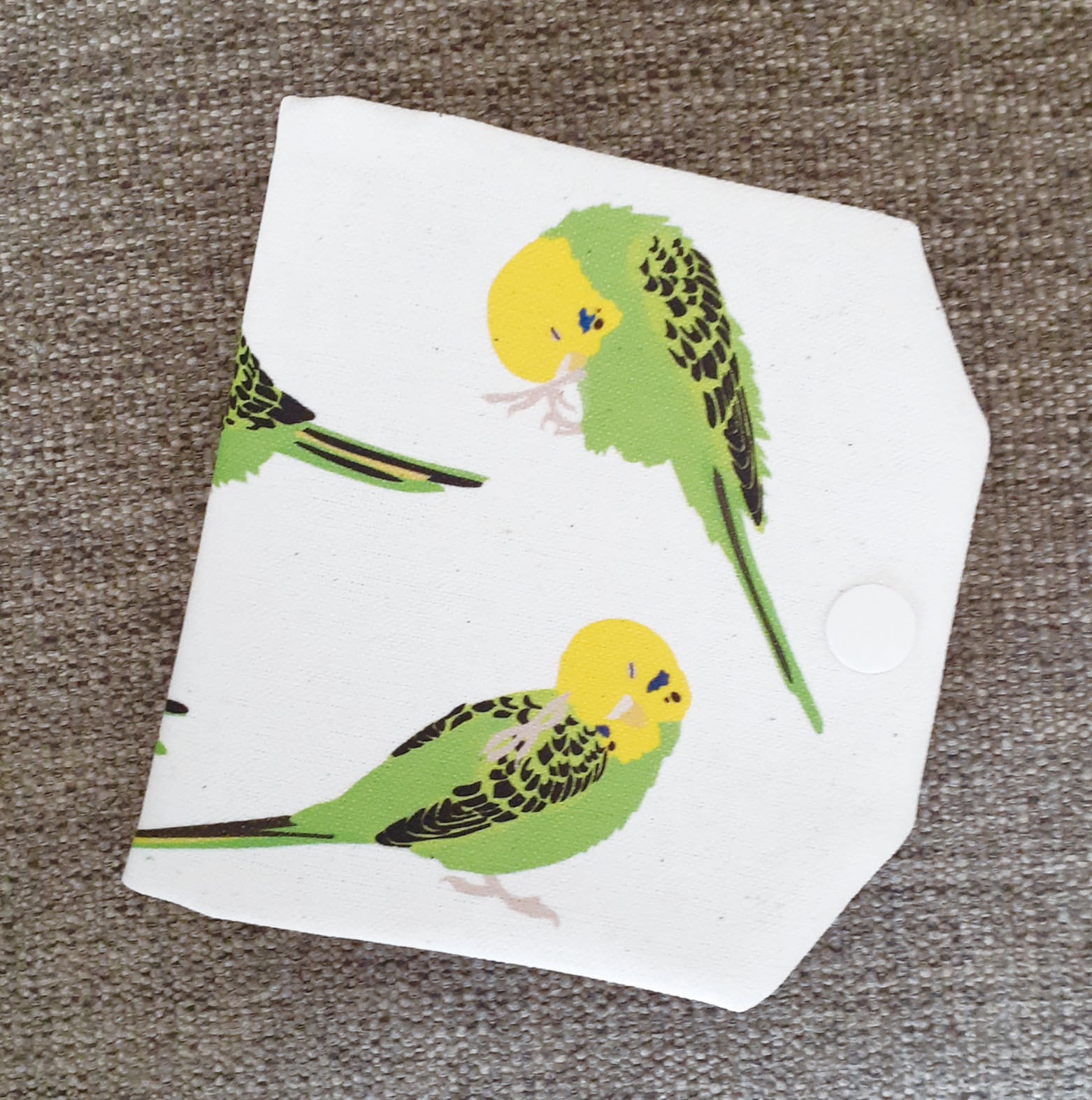 TORINOS 　仮置きマスクケース　インコ毛繕い　撥水加工　ハンドメイド　つばめ　鳥　インコ　オウム　鳥