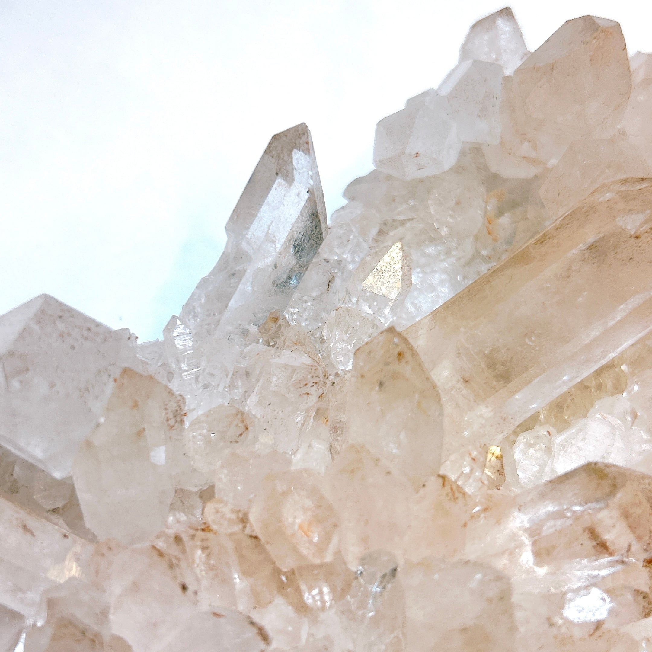 E18073】ヒマラヤ水晶 ヒマラヤ産 マニカラン産 水晶クラスター