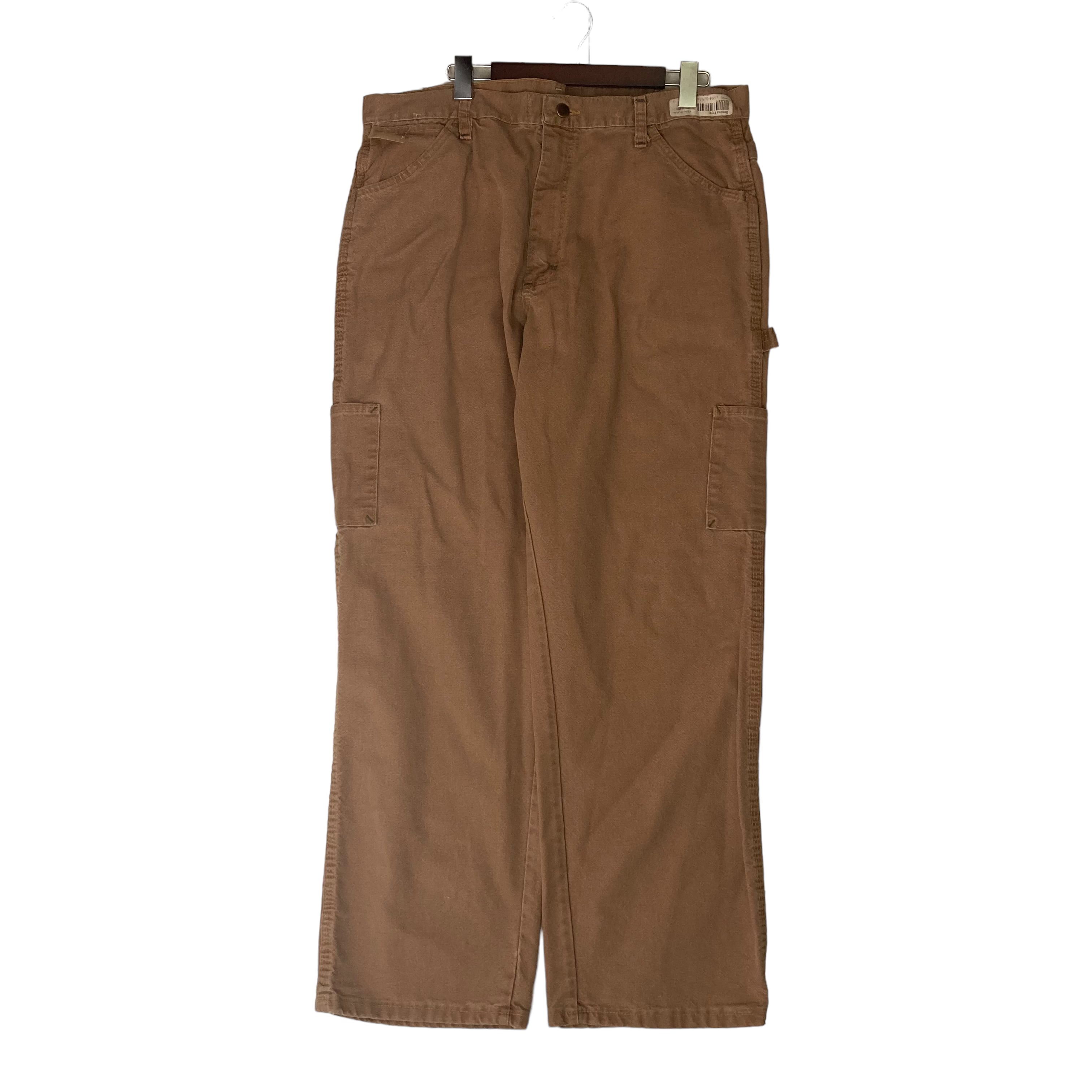 CHALLENGER ワークパンツ ブラウン　sizeL 美品 W38×L30】Bulwark FR ワークパンツ ブランドタグ | 古着屋OLDGREEN