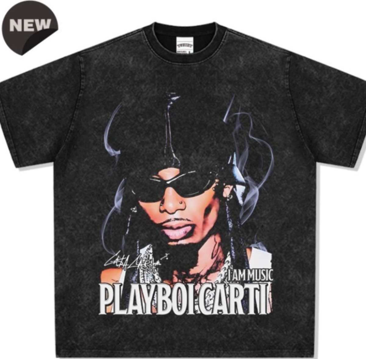 プレイボーイ カルティ Playboi Carti ヴィンテージ加工 両面プリント