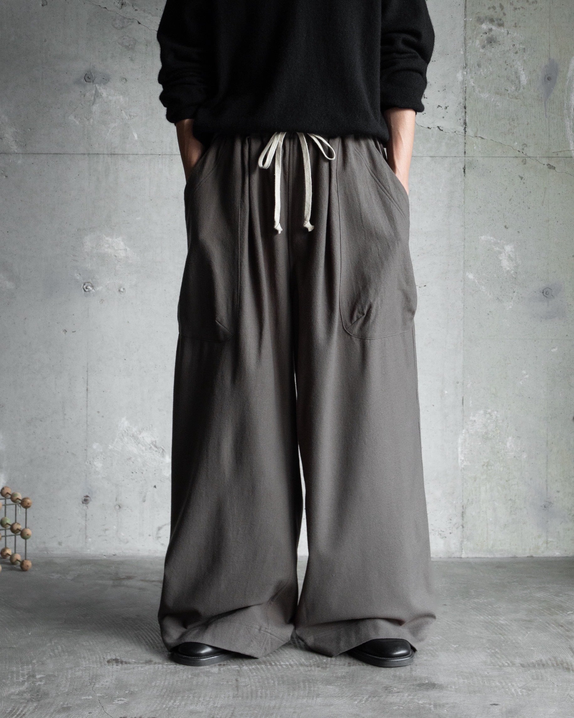 O-project 2025FW “WIDE EASY PANTS / BRUSHED SOFT WOOL CLOTH
