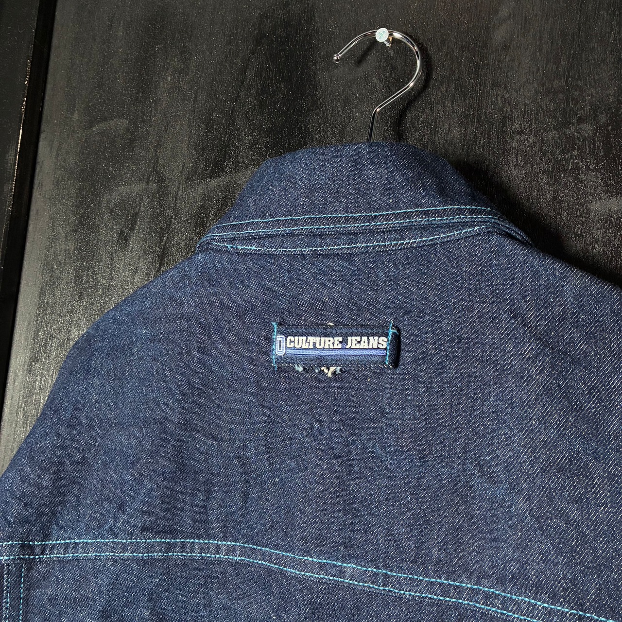 90s〜00s CULTURE JEANS バック刺繍デニムジャケット XL