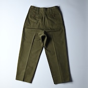 INTÉRIM / HEAVY PIMA TWILL 1-TUCK FRENCH ARMY WIDE TAPERED TROUSER