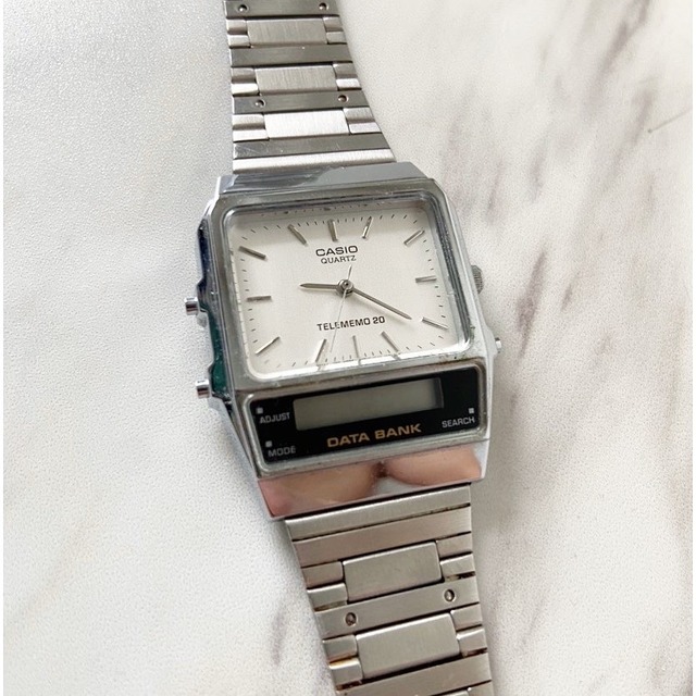 Vintage Casio data bank Alarm Chronograph 344 AB-100 telememo 20 watch |  protocol
