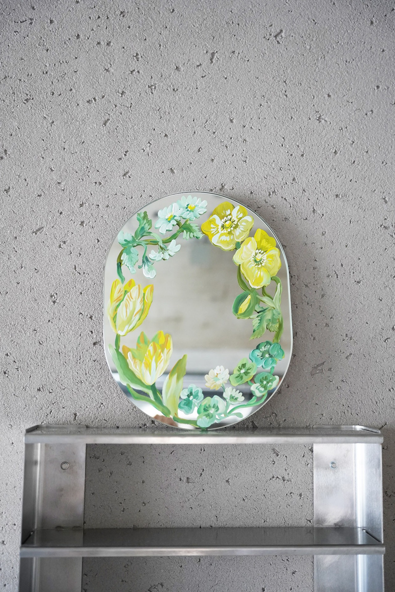 hand paint Miller S size yellow bouquet